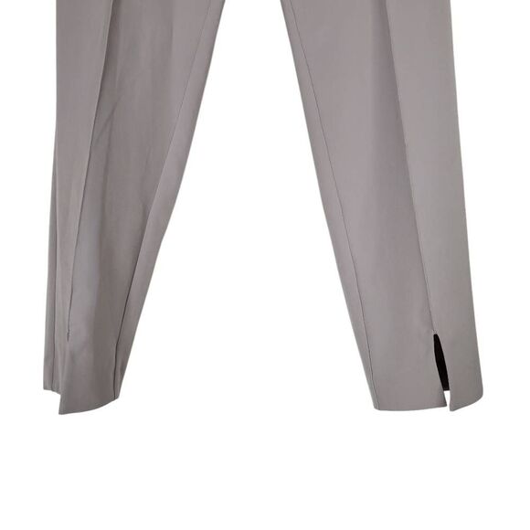 NWT Adrianna Papell Light Gray Slit-Front Slim Fit Ankle Dress Pants Size 10 - Picture 4 of 16